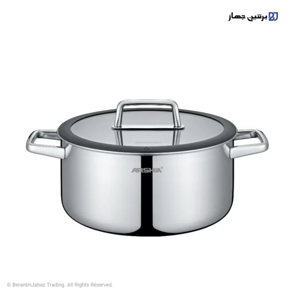 قابلمه استیل کف لیزری عرشیا سایز 24